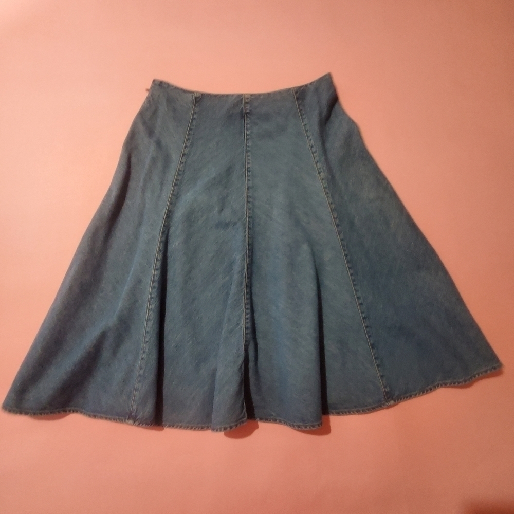 Vintage 1990s 90s Jeans Skirt Jones New York - Picture 5 of 5